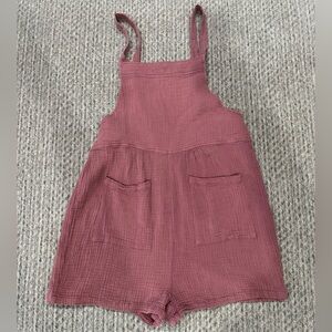 Women’s boutique mauve/brick shorts romper